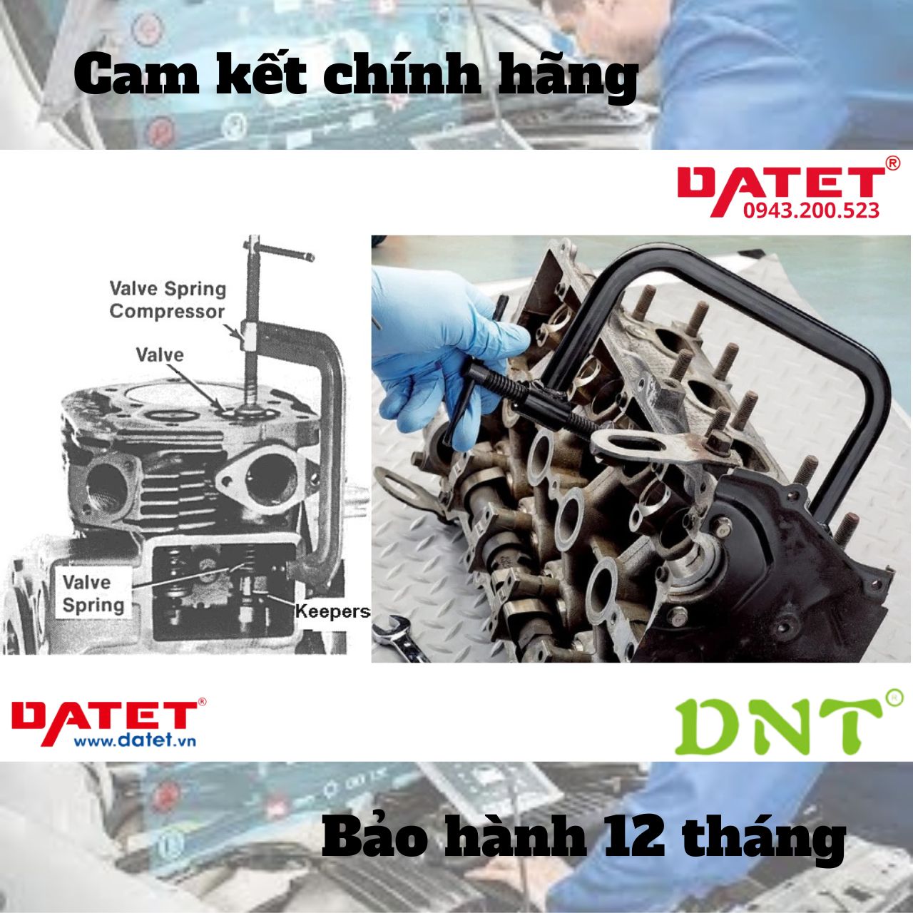 Bộ cảo xupap ôtô, xe máy 11 chi tiết DN-A1002