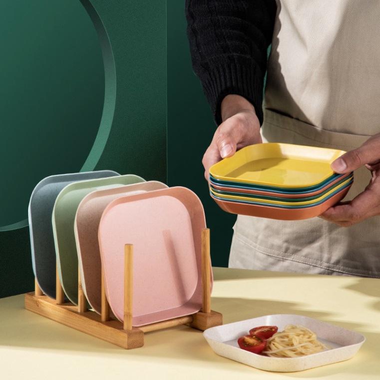 Set 8 Đĩa Lúa Mạch Màu Pastel0