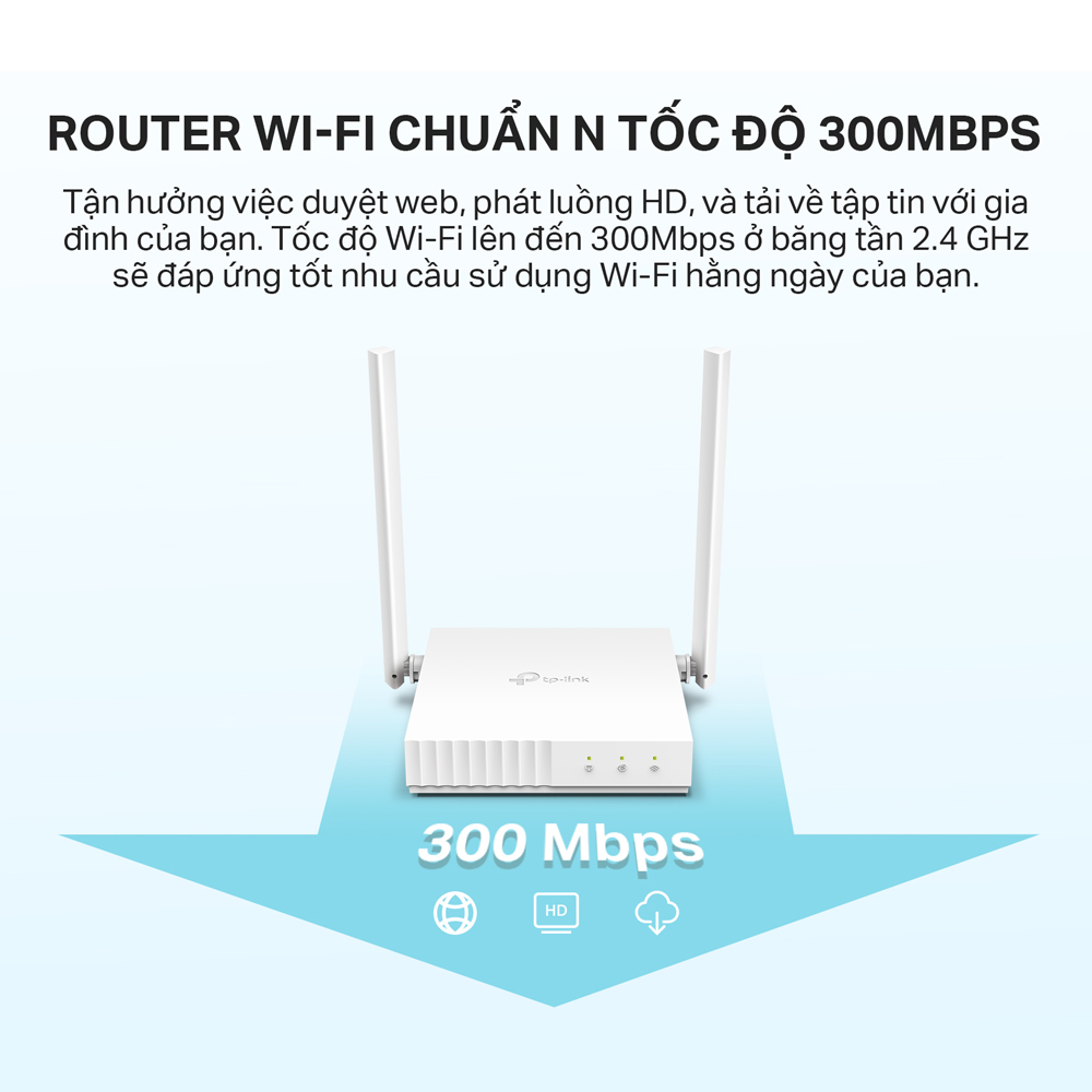  Router Wifi Chuẩn N 300Mbps TP-Link TL-WR844N  - Hàng Chính Hãng