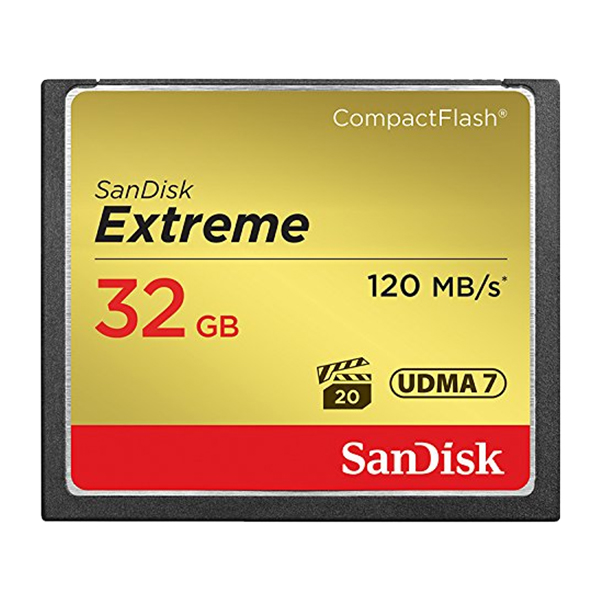 Thẻ Nhớ CF Sandisk 32GB Extreme 800X New (120 Mb/s) - Hàng Nhập Khẩu