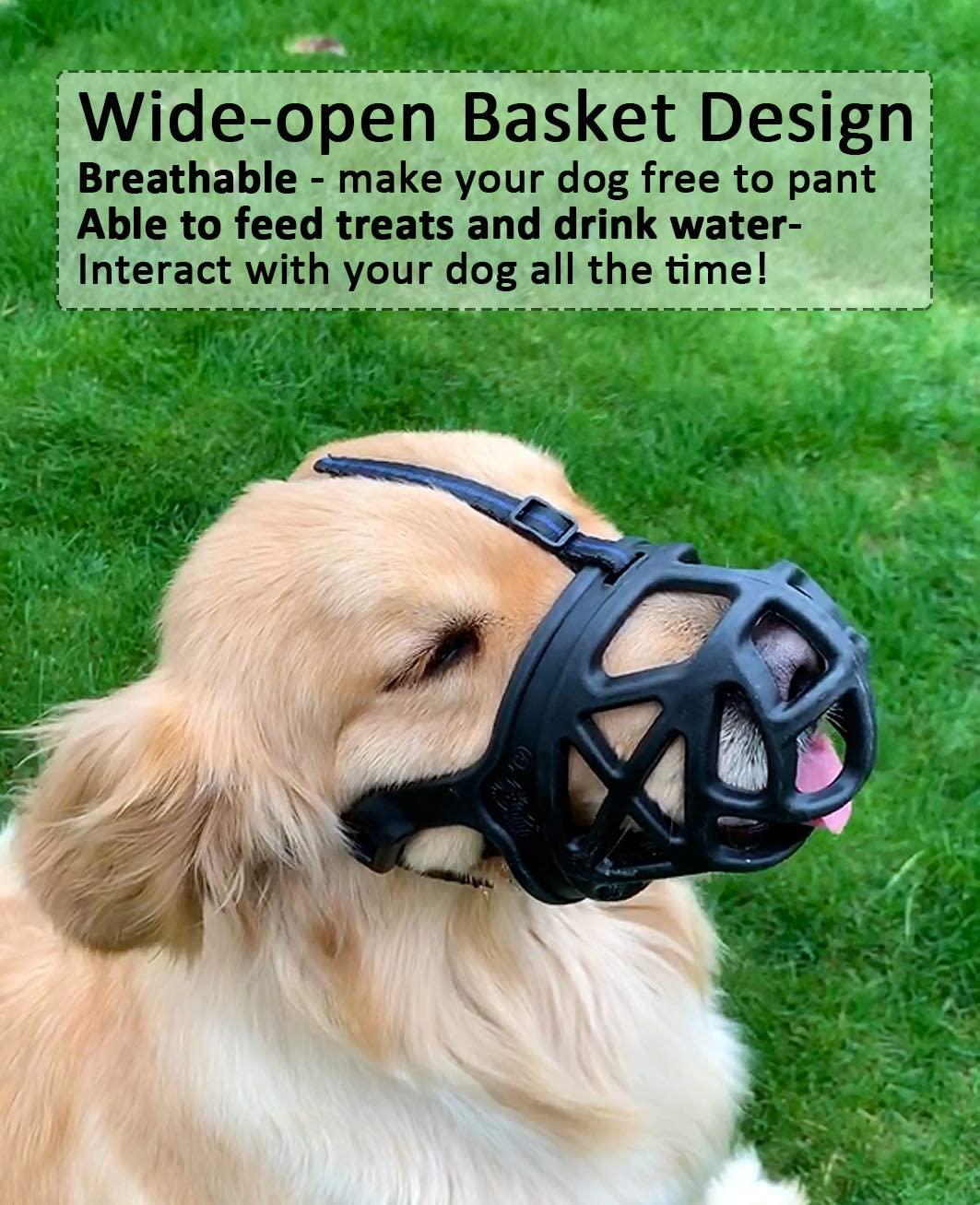 Miếng che miệng cho chó Mặt nạ chống cắn cho chó Bark Stopper, M