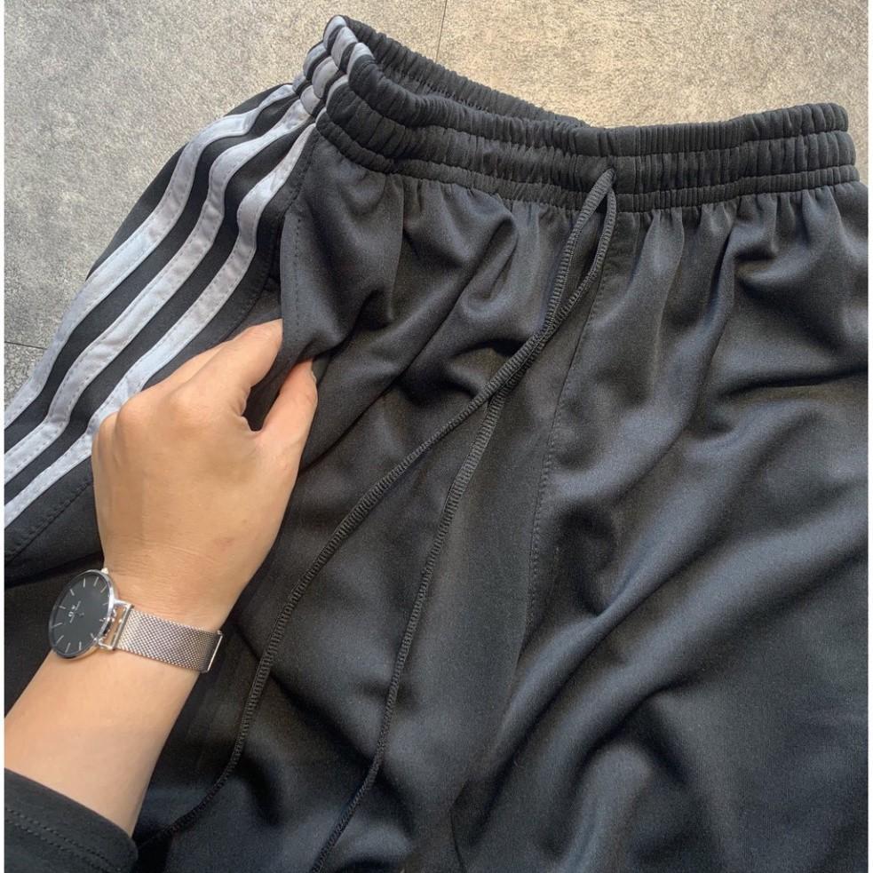 Quần 3 sọc bó dây xám