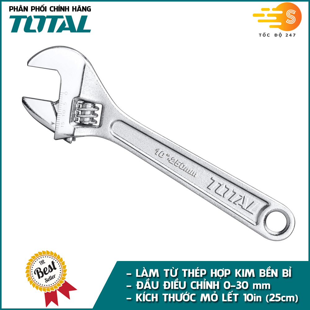 Mỏ Lết Làm Từ Thép Hợp Kim Có Khóa 6 Inches - 10 Inches Total - Tht101063, Tht1010103, Mỏ Lếch Siêu Bền, Tay Cầm Chắc Chắn - 10 In25Cm