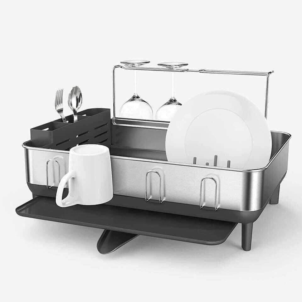 Giá úp bát inox Simplehuman - chống vân tay - luôn sáng bóng Hàng chính hãng