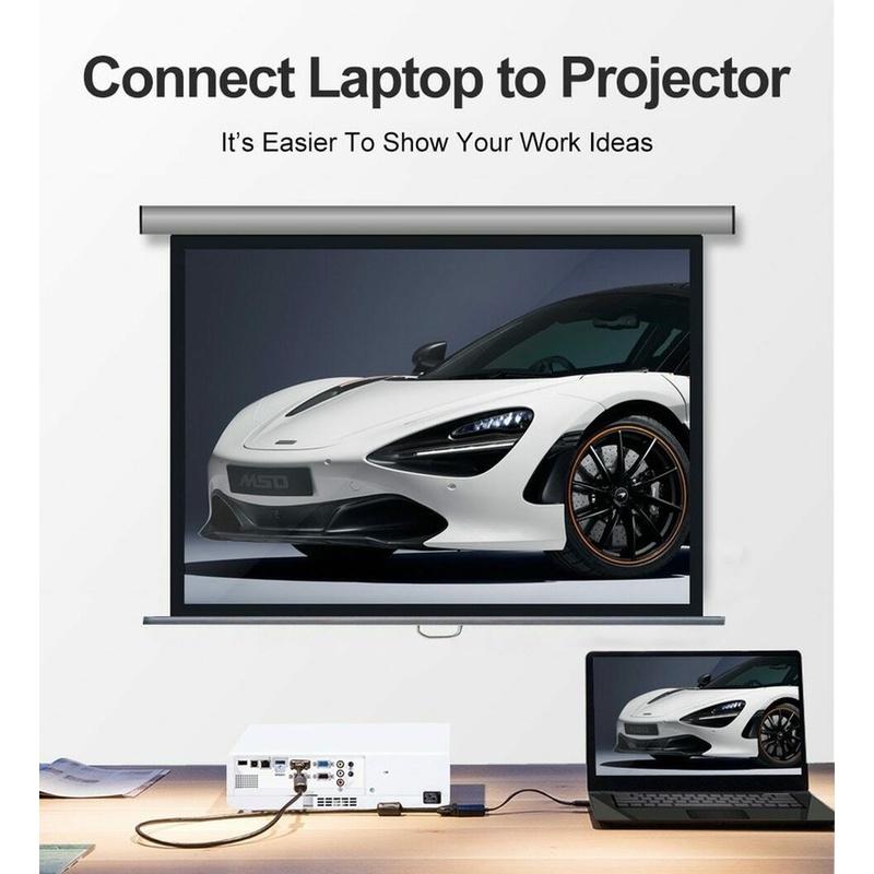 Cáp Chuyển Đổi HDMI Sang VGA 1080P HDMI Cho Xbox/ PS4/ HDTV/ PC/ Laptop/ Máy Chiếu