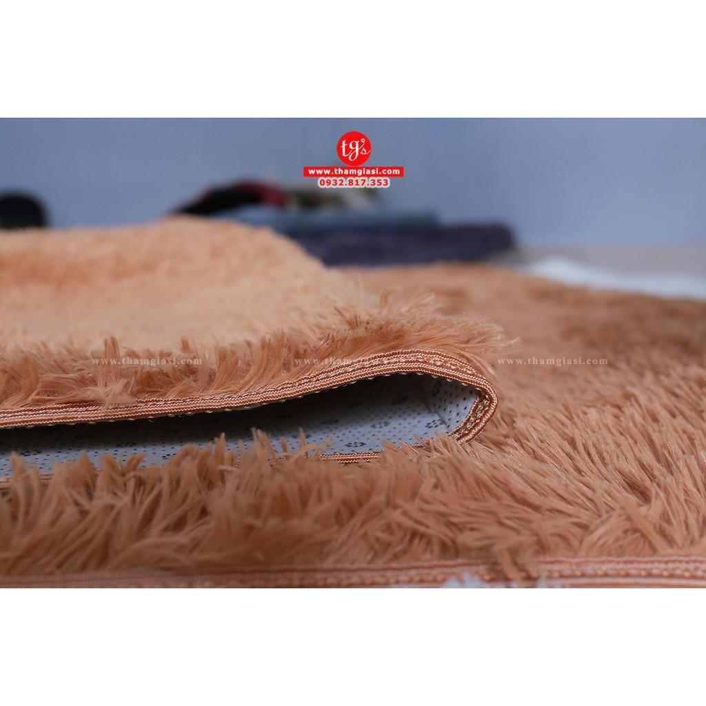 Thảm Lông Xù Khaki | 160x200cm | Thảm Trang Trí Phòng Khách - Phòng Ngủ - Thảm Trải Sofa - Thảm Dành Cho Bé