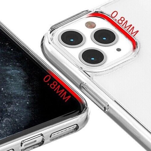 Ốp lưng cho iPhone 12 Pro Max Glass Shock chống sốc (Trong suốt không ố màu)