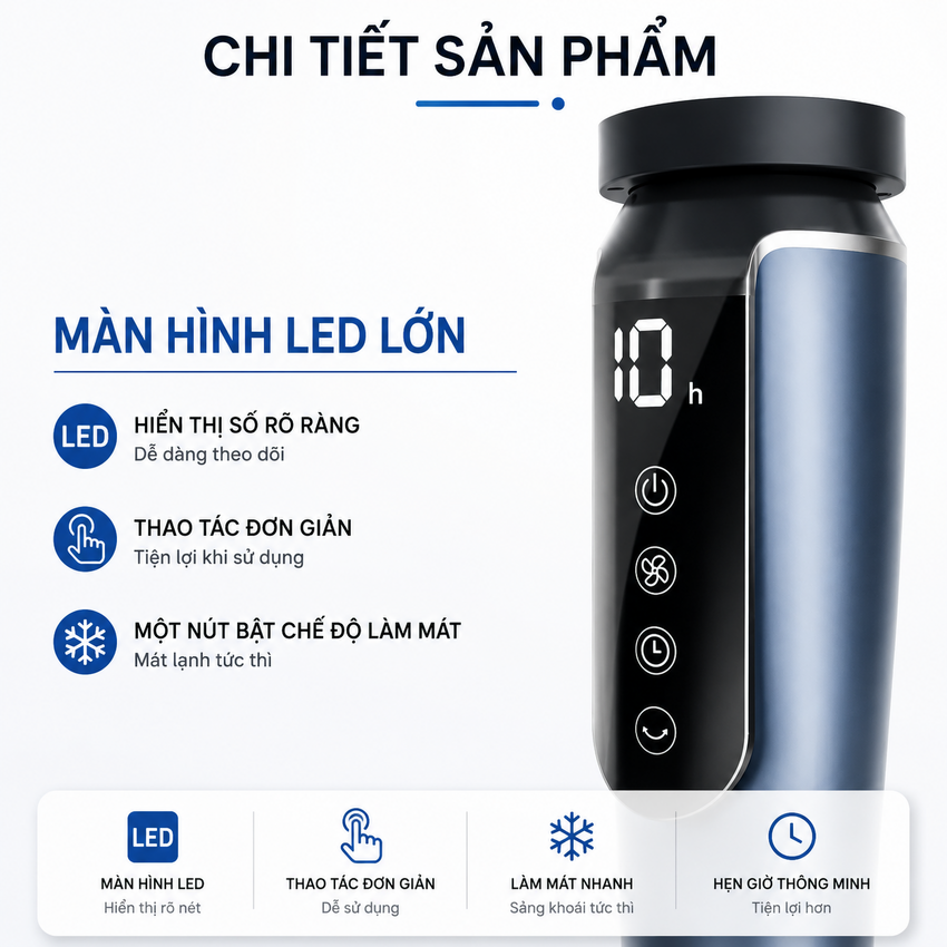 Quạt tuần hoàn không khí Serial 3000, động cơ biến tần chuyên nghiệp. Thương hiệu Hà Lan cao cấp Philips - ACR3246CFV. HÀNG CHÍNH HÃNG