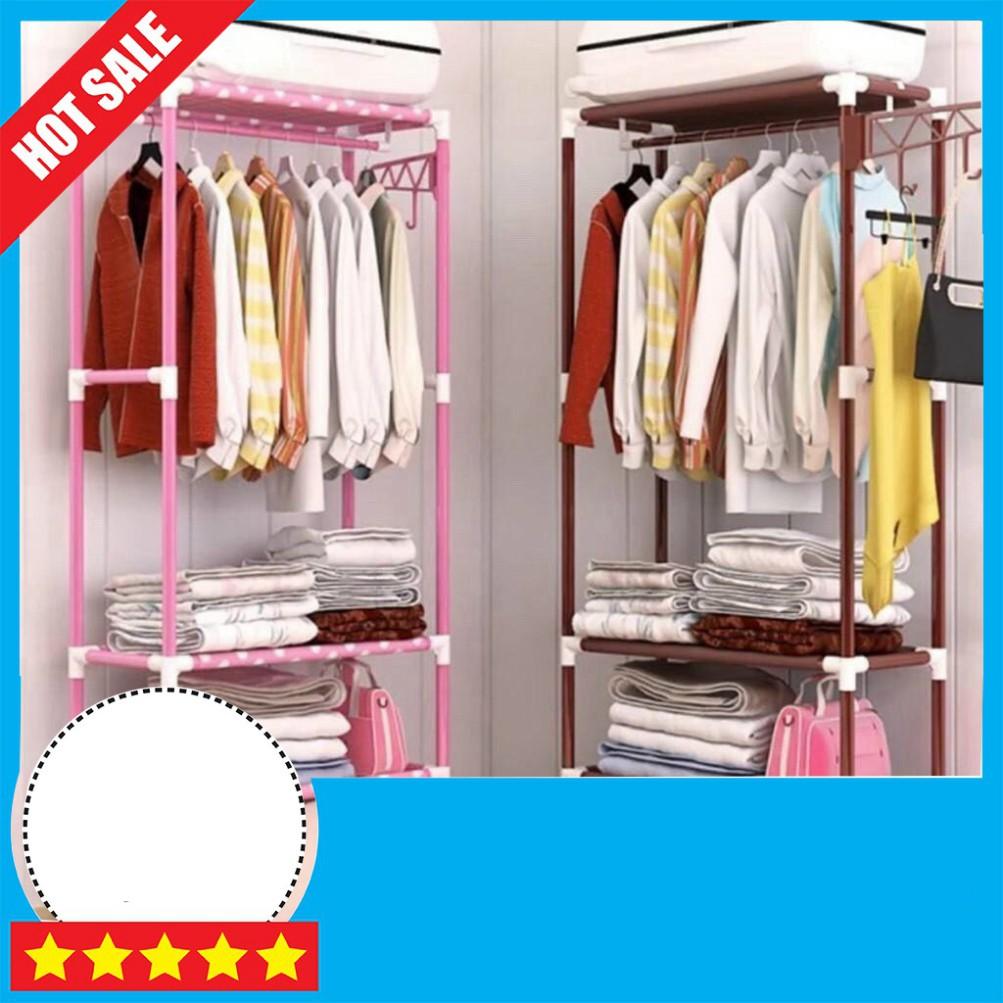 KỆ CHỮ H KHUNG INOX ĐỂ ĐỒ TREO QUẦN ÁO