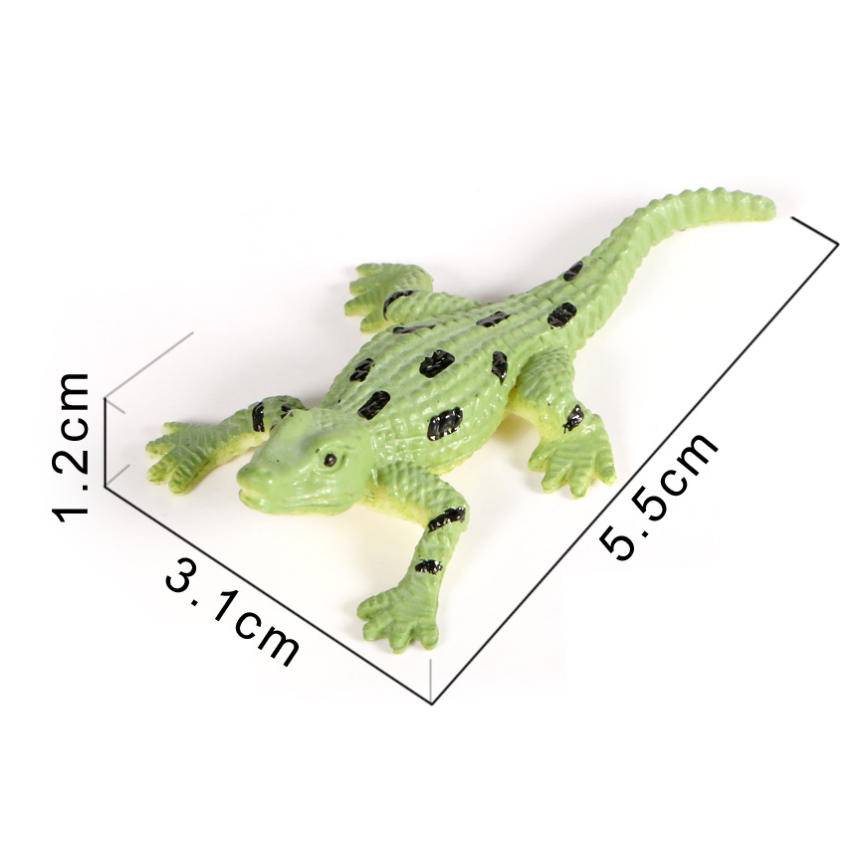 Đồ chơi động vật 12 Cá Sấu mô hình nhựa 5.5 cm Wild Animal xinh xắn nhiều màu