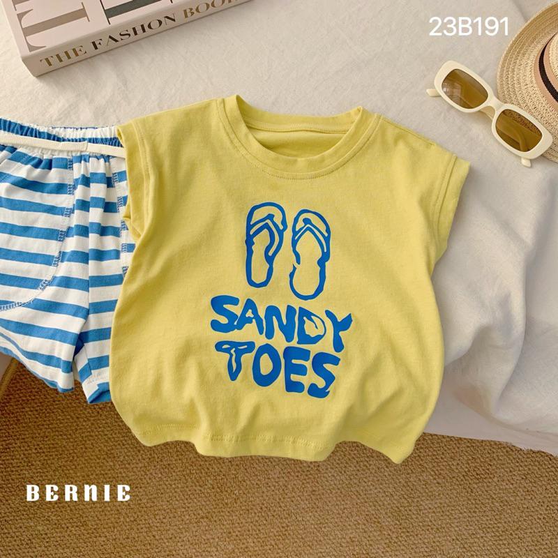 23B191 BỘ SÁT NÁCH QUẦN KẺ SANDY TOES BÉ TRAI BERNIE