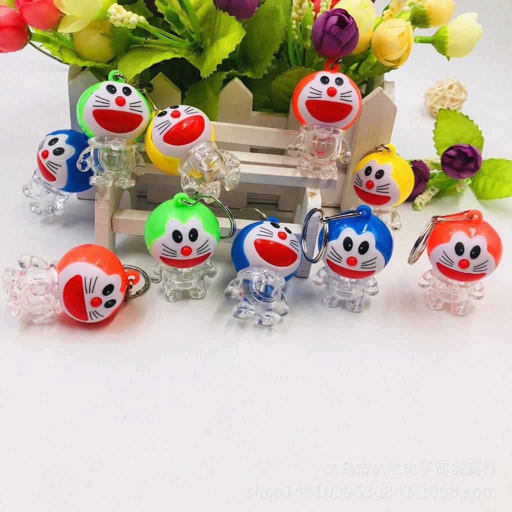 Móc khóa đoremon phát sáng-Móc khóa đèn LED phát sáng siêu đẹp