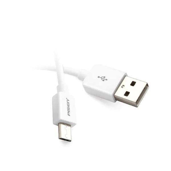 Bộ sạc nhanh PISEN USB Charger 2A ( Micro)- TS-C122, kèm cáp sạc điện thoại Micro (Micro) Trắng, Hàng chính hãng