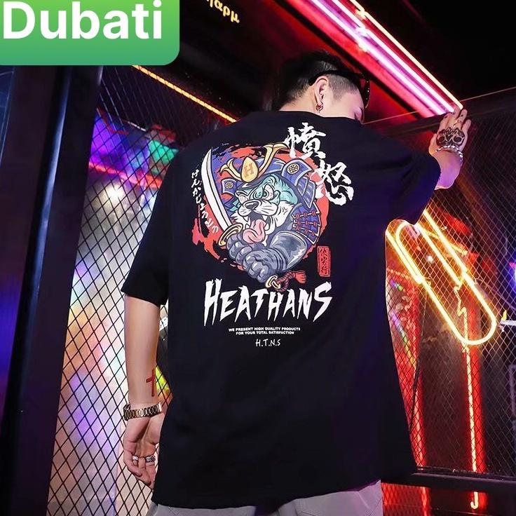 ÁO THUN TAY LỠ NAM NỮ FROM RỘNG MÈO CẦM KIẾM CHẤT COTTON MỊN MÁT CO GIÃN MỚI- DUBATI FASHION