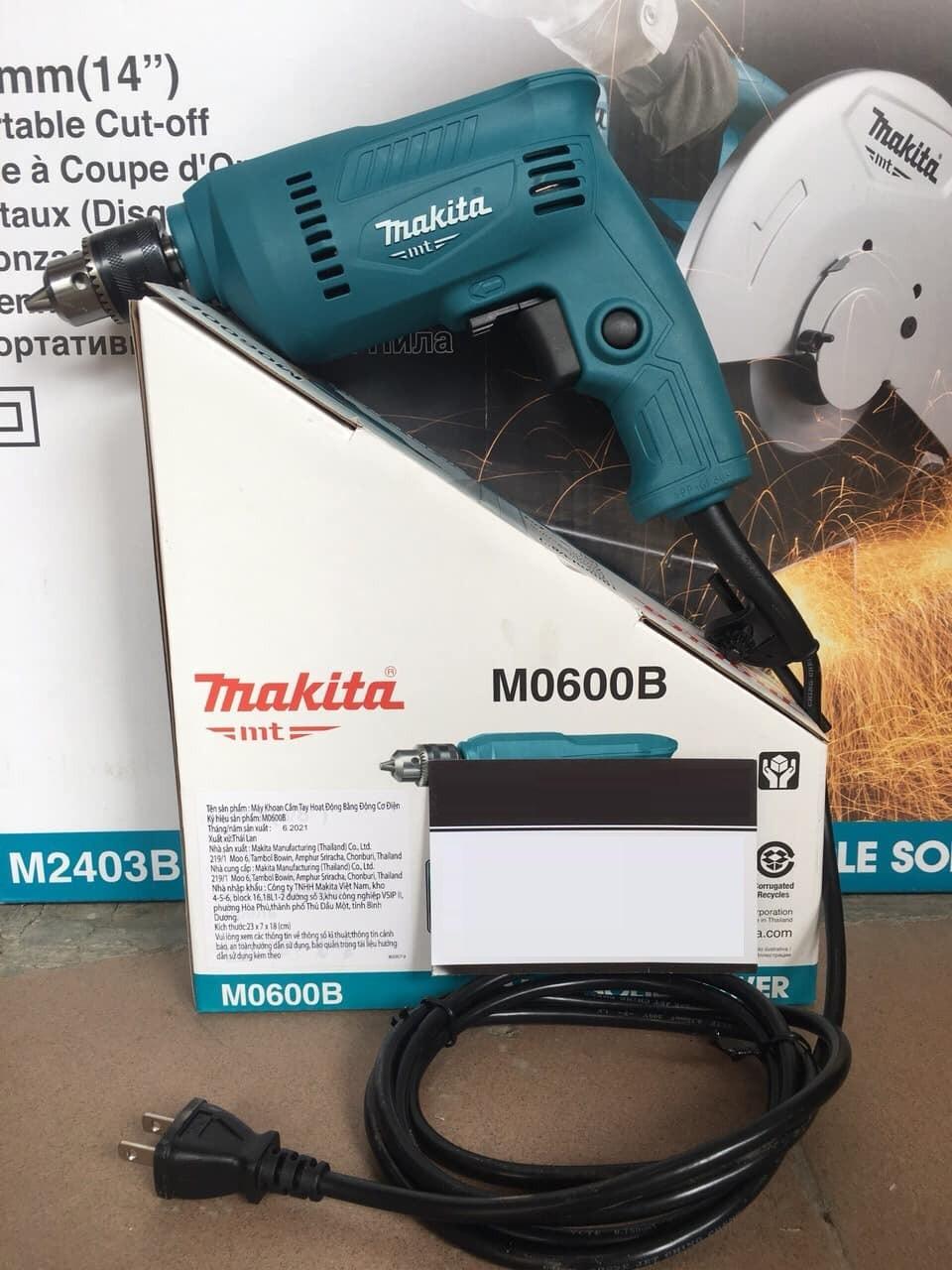 MÁY KHOAN CẦM TAY 350W 10MM MAKITA M0600B - HÀNG CHÍNH HÃNG