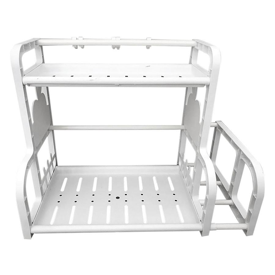 Kệ Đựng Gia Vị Nhà Bếp 2 Tầng Chữ H Kèm Khay Để Thớt Đa Năng - Loại Tốt