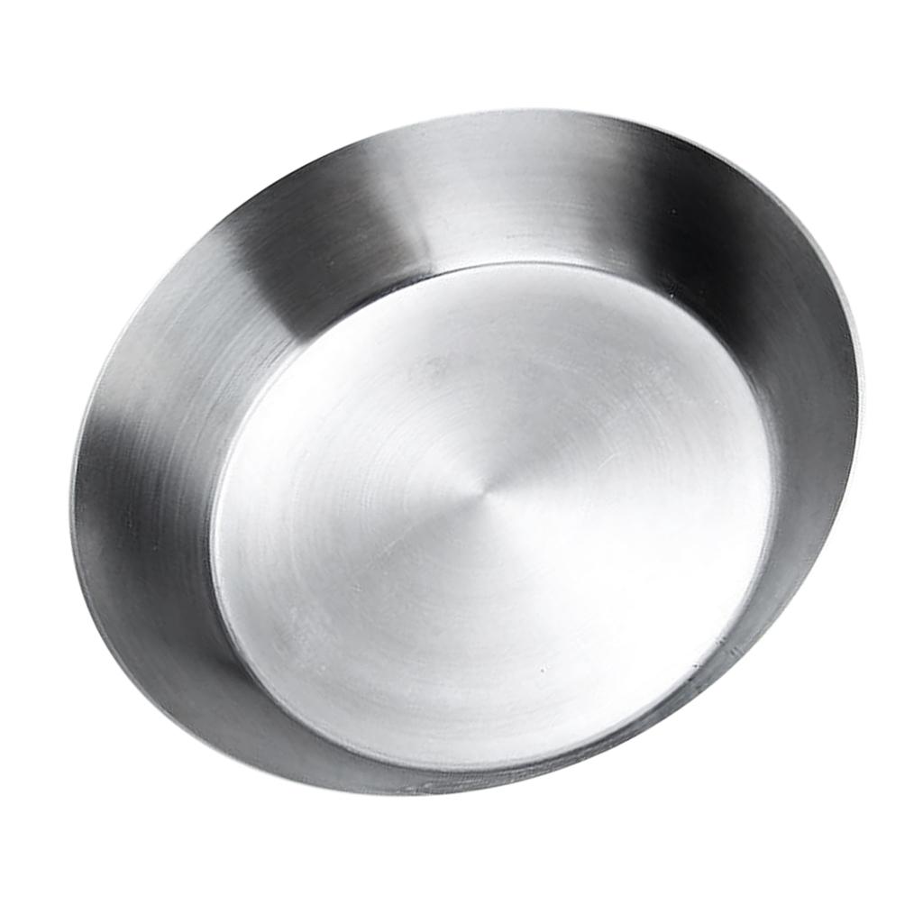 Stainless Steel Korean Tray Fruit Salad Plate Snack Bowl with Cover,Ramen Noodles Menudo Pasta Popcorn Fruit Dessert Serving Dishes