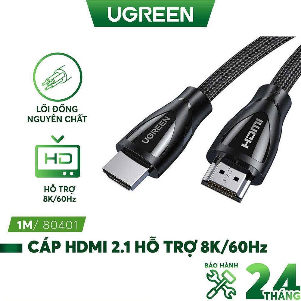 Cáp HDMI 2.1 hỗ trợ 8K/60Hz dài 1-3m UGREEN HD140 - Hàng chính hãng