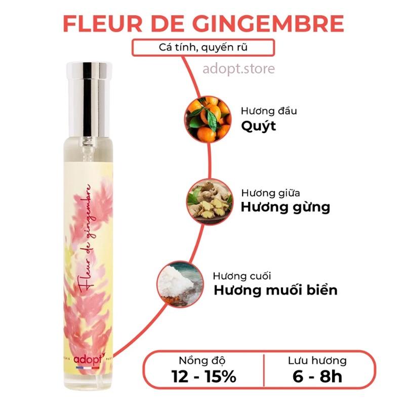 Nước Hoa Nữ ADOPT' FLEUR DE GINGEMBRE Nồng Nàn, Lôi Cuốn, Thơm Lâu