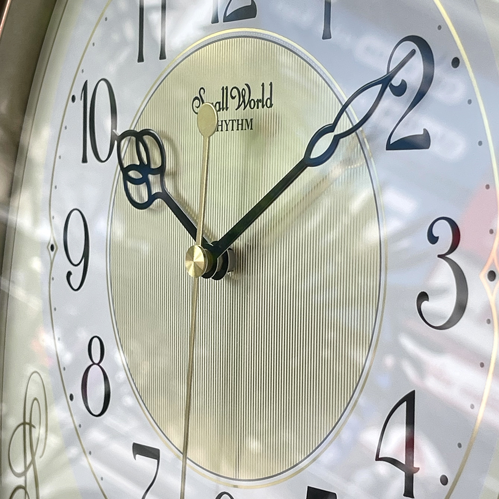 Đồng hồ treo tường Nhật Bản Rhythm 4MJ447WU18 – KT 35.2 x 43.3 x 7.3cm, Dùng PIN.