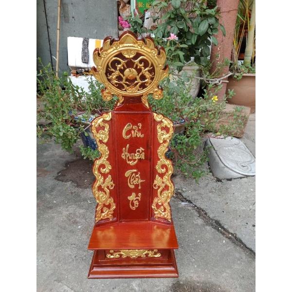 Sản phẩm bài vị gỗ hương ta rát vàng cao 51cm