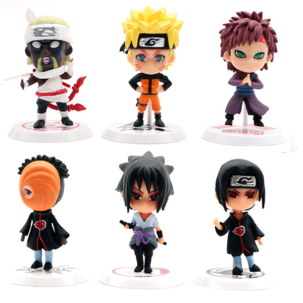 Bộ 06 Mô Hình Nhân Vật Naruto - Mẫu 01