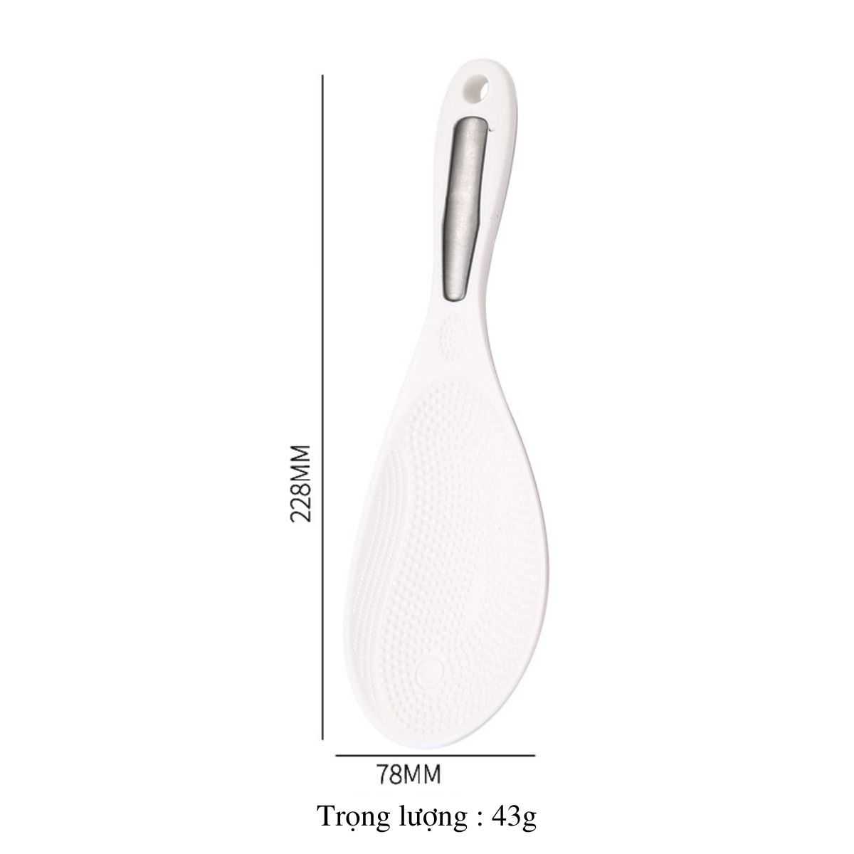 Muôi Thìa Xới Cơm SMARTCHOICE - Muôi Nhựa Cao Cấp, Chịu Nhiệt Tốt, Chống Dính, Dễ Vệ Sinh, An Toàn Cho Sức Khỏe
