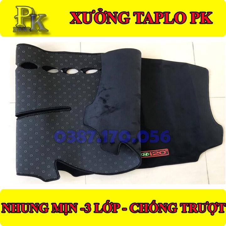 Thảm taplo chống nóng xe i20 - Nhung mịn 3 lớp - Đế cao su chống trượt - Giảm nóng chói