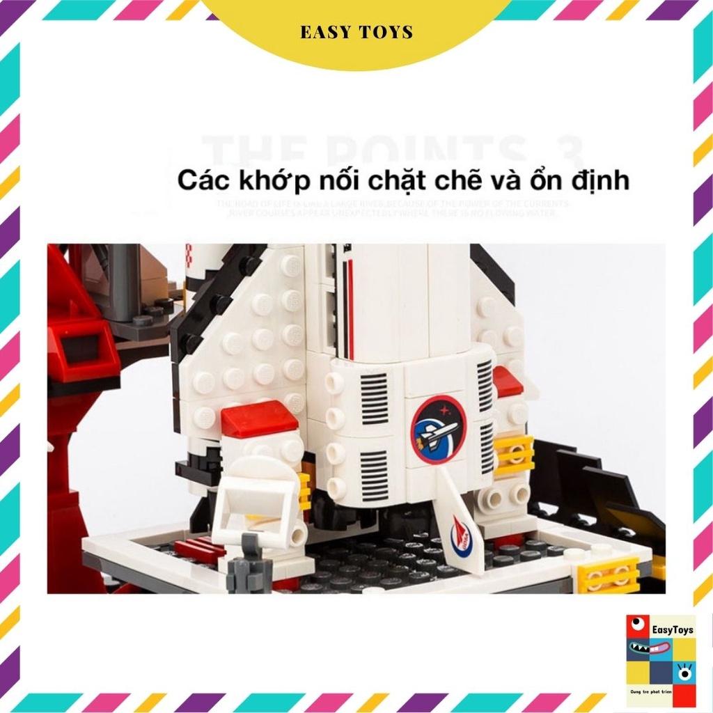 Đồ chơi xếp hình lắp ráp Tàu vũ trụ trung tâm điều khiển giúp bé phát triển trí tuệ