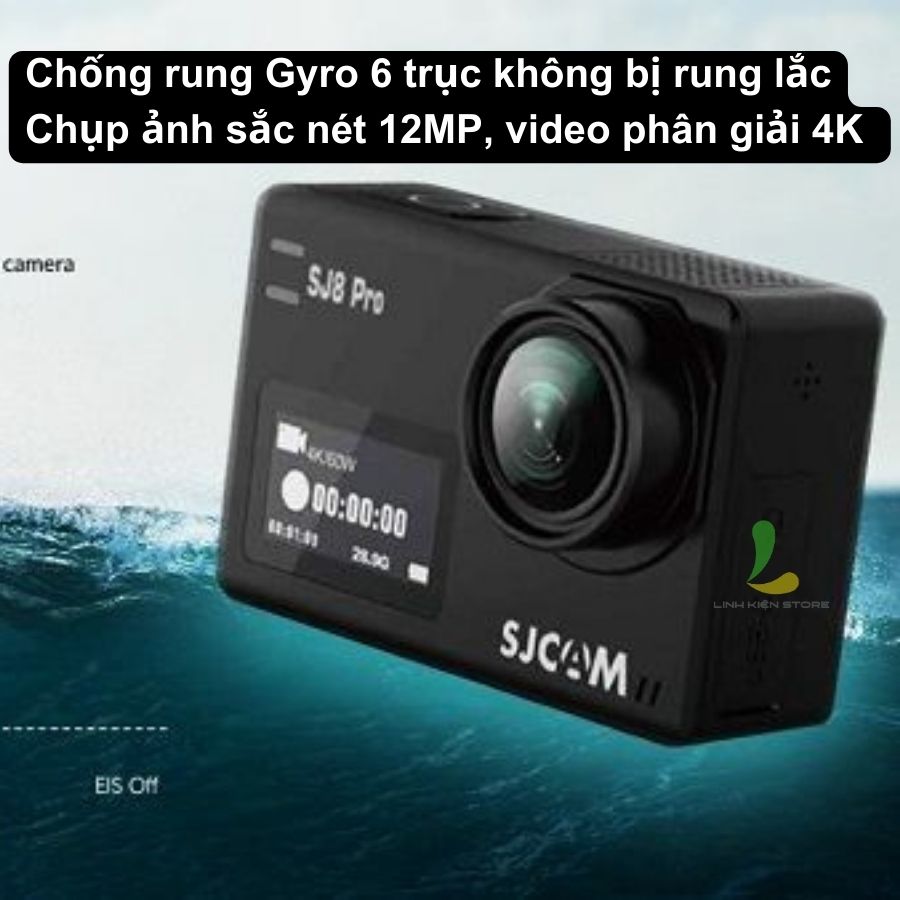 Camera Hành Trình Sjcam SJ8 Pro 4K Wifi - Hàng Chính Hãng