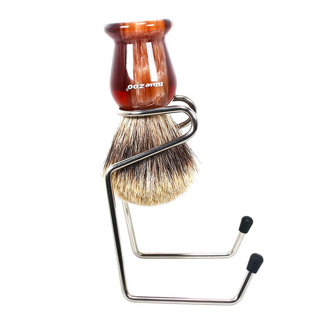 Metal Bowl Shaving Brush Stand Holder Organizer For Salon Home Prolong Life
