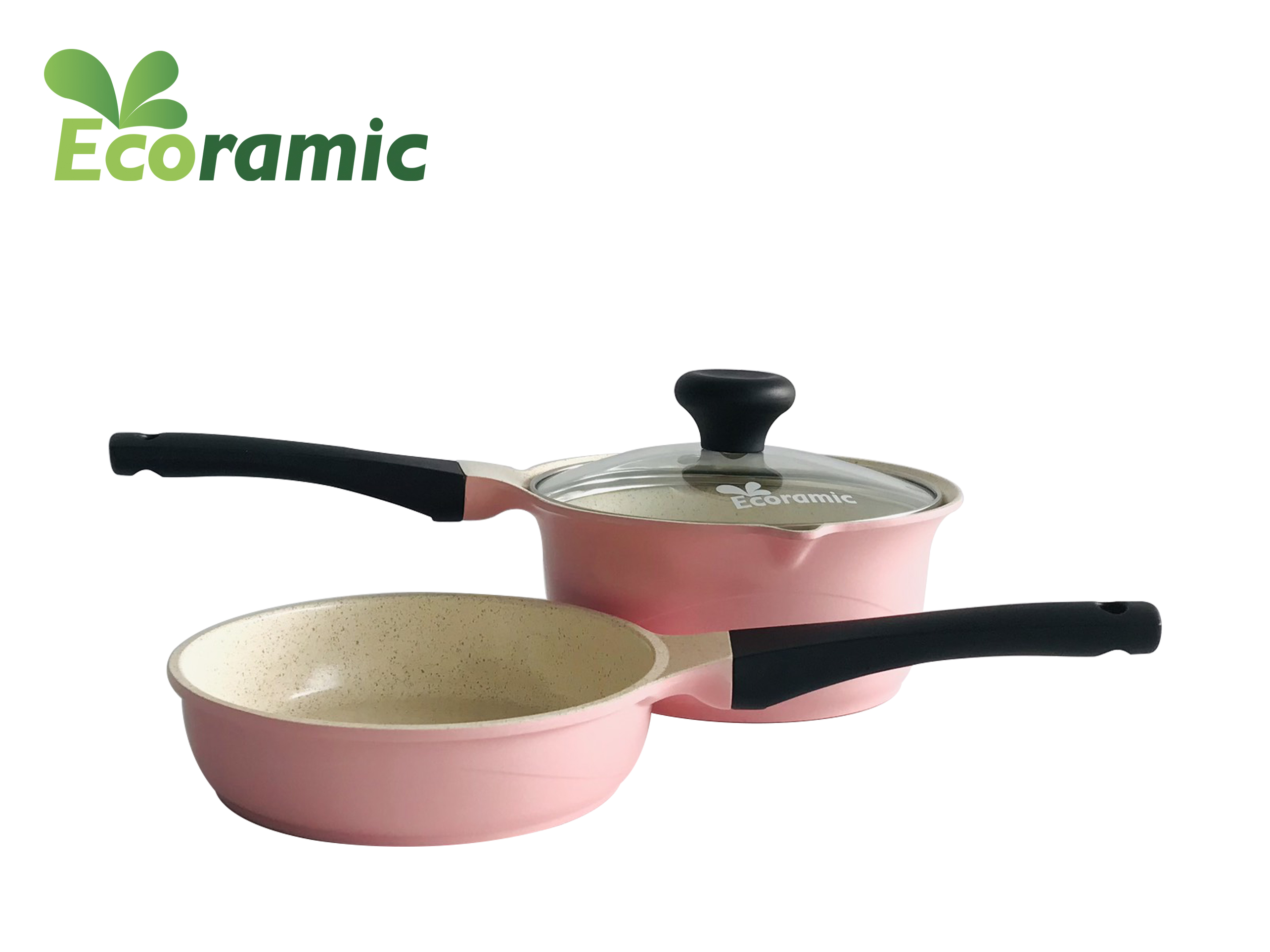 Bộ Nồi Chảo Đáy Từ Baby Care Ecoramic Chính Hãng Cao Cấp, Chống Dính, Siêu Bền , Bảo hành sản phẩm 2 tháng