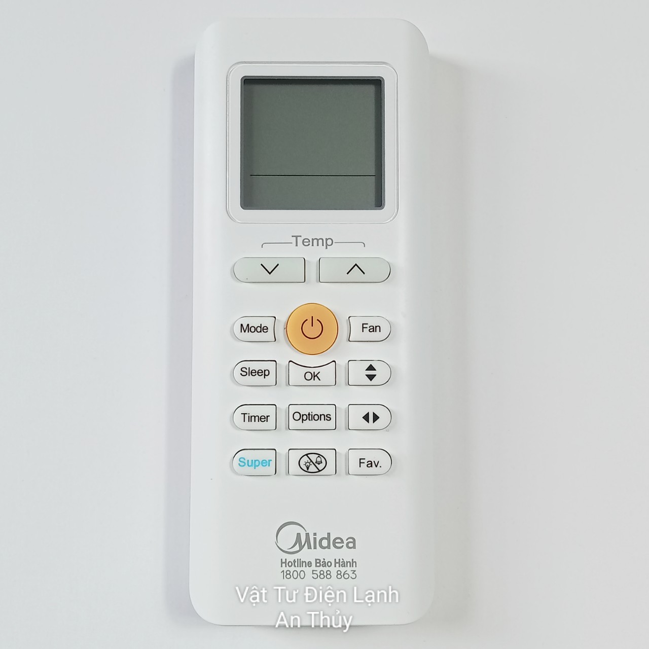 Remote máy lạnh MEDIA mẫu mới hàng thung nút nguồn vàng - Điều khiển máy lạnh MEDIA - Remote điều hòa MEDIA