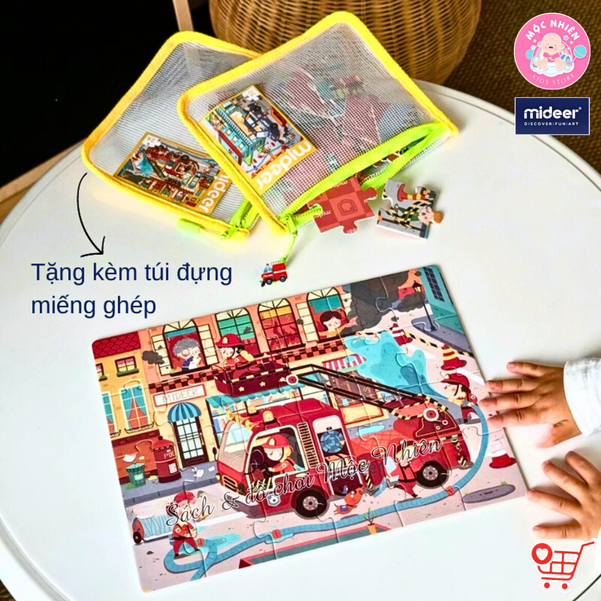 Đồ Chơi Xếp Hình Puzzle Mideer - Level 5 (03 tranh 99 - 120 và 140 mảnh ghép) - Dành cho bé từ 4 tuổi