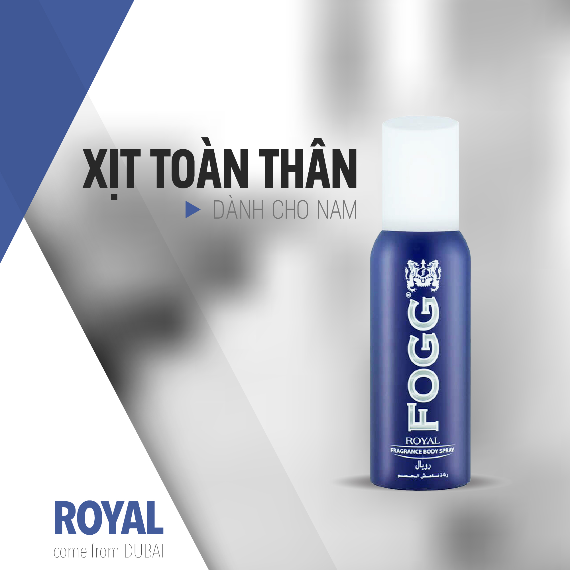 Xịt toàn thân nước hoa Dubai FOGG Royal 120ml,Xịt toàn thân hương nước hoa,Xịt toàn thân nước hoa,Xịt thơm,Xịt mùi cơ thể,Xịt toàn thân dành cho nam,Xịt toàn thân lưu hương 6-8 tiếng, Xịt toàn thân khử mùi, Xịt khử mùi nuóc hoa,Xịt toàn thân không gas