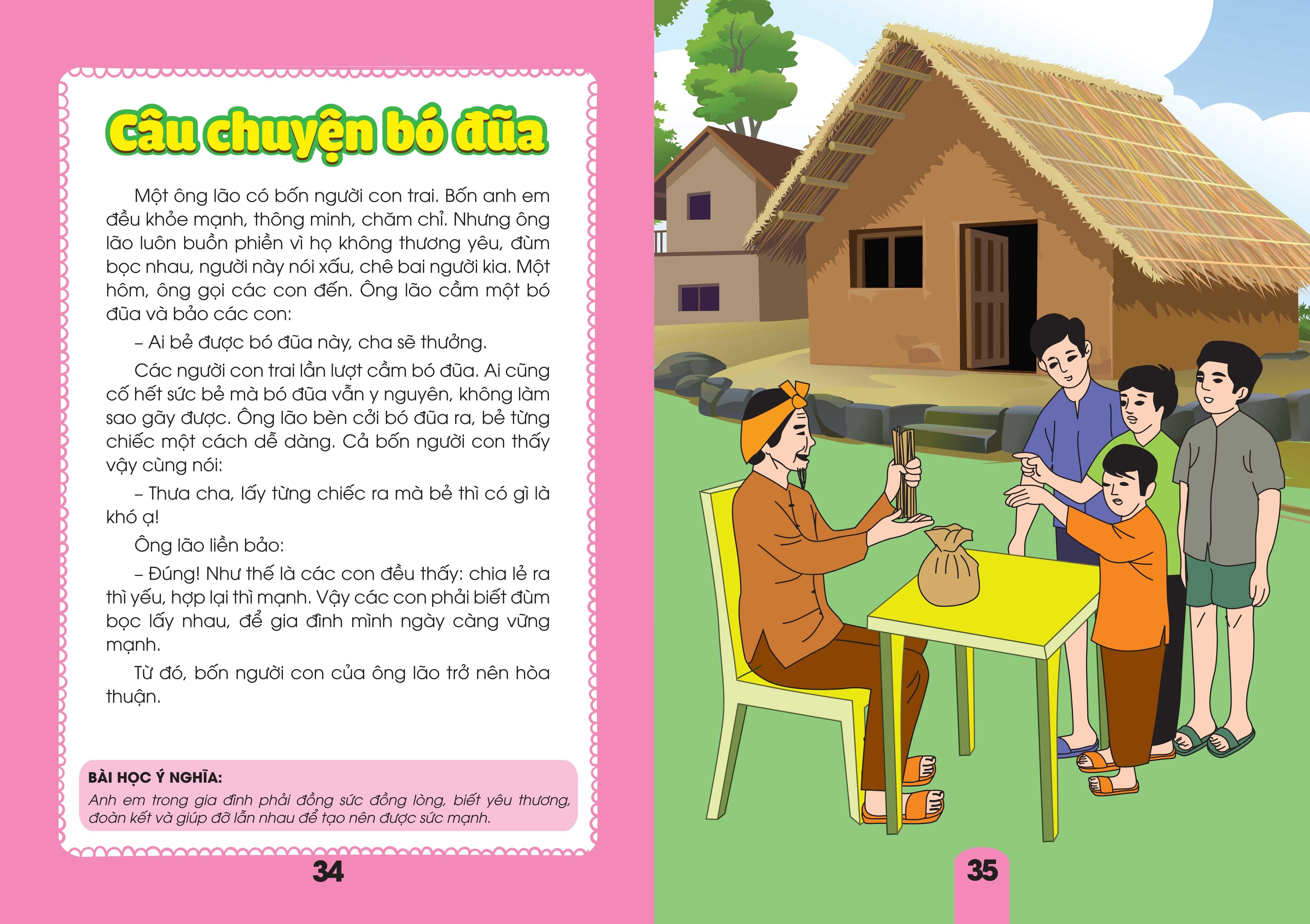 Sách Cho Bé Học Chữ - Truyện Ngụ Ngôn Và Câu Hỏi Thực Hành Ý Nghĩa - Tập 1