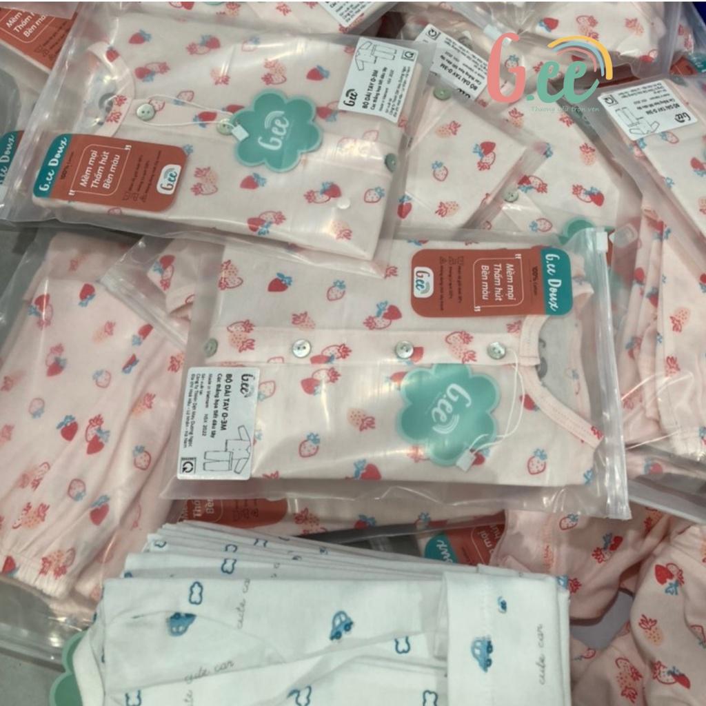 Quần Áo Sơ Sinh Bé Trai Bé Gái Dài Tay Set Bộ Đồ Em Bé Trẻ Em Họa Tiết Dễ Thương Vải Cotton Mềm Mịn, Thấm Hút Mồ Hôi
