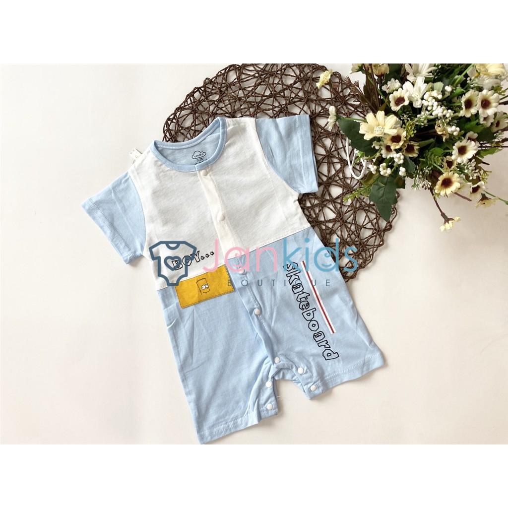 BODY cộc tay UNCHI chất cotton tre thoáng mát cho bé trai, bé gái