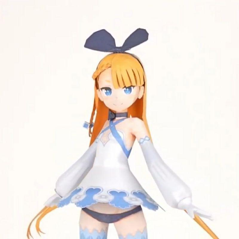 Mô hình giấy anime girl Anime [Virtual idol] VTuber Alicia Solid