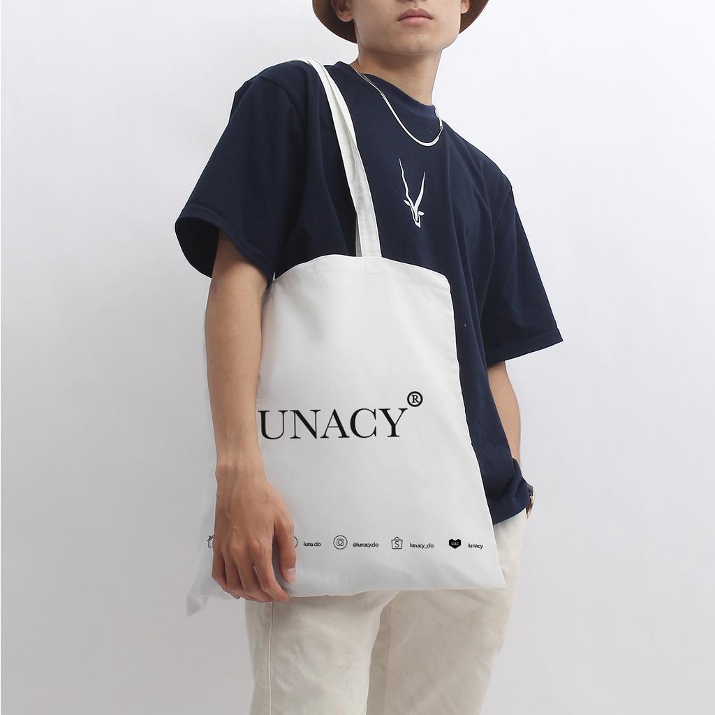 Túi tote canvas màu trắng LUNACY