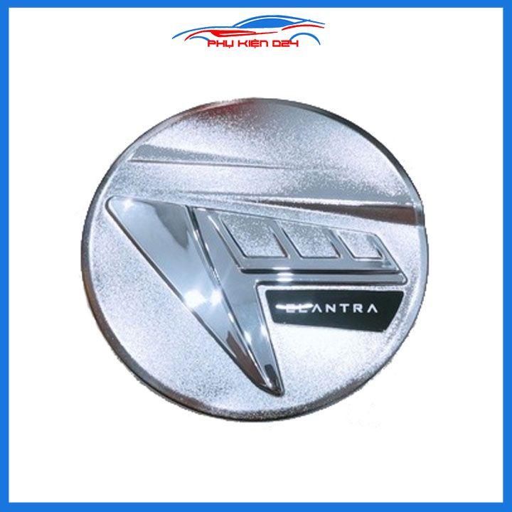 Ốp nắp bình xăng Elantra 2023-2024 mạ crom bảo vệ chống trầy trang trí ô tô