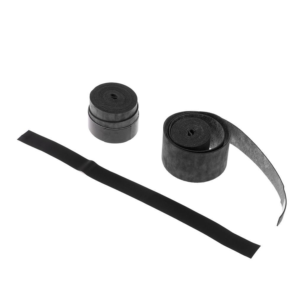 2x Anti- Racket Grip Tape, Overgrips, Racket Sweat Tape, Black
