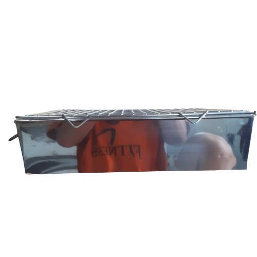 BẾP NƯỚNG THAN HOA INOX - VỈ 40 x 30 x 11cm -CHUYÊN DÙNG NƯỚNG THỊT NGOÀI TRỜI