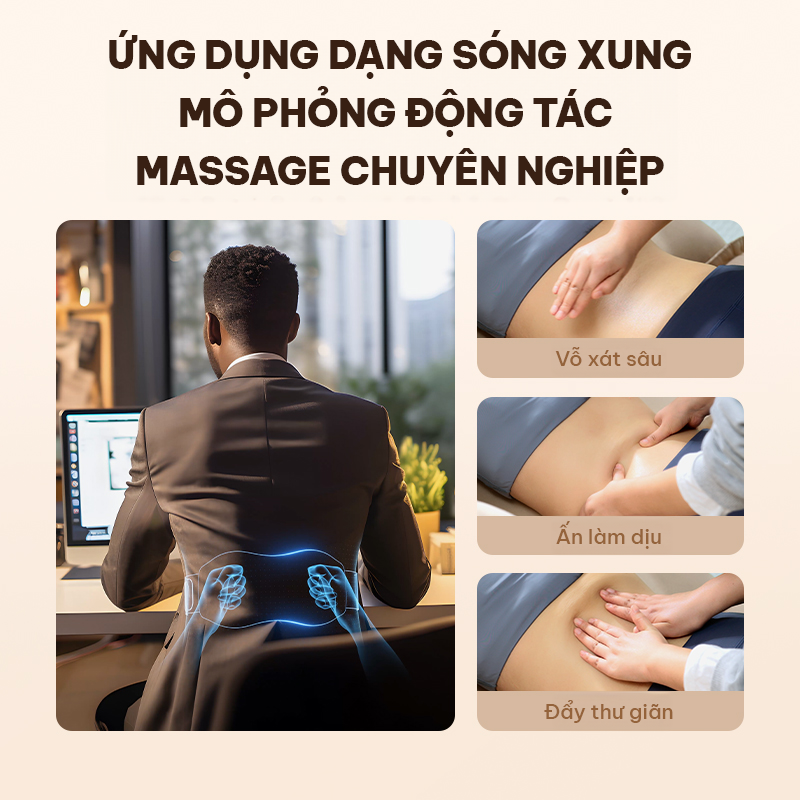 Máy massage lưng bụng SKG K5 Promax