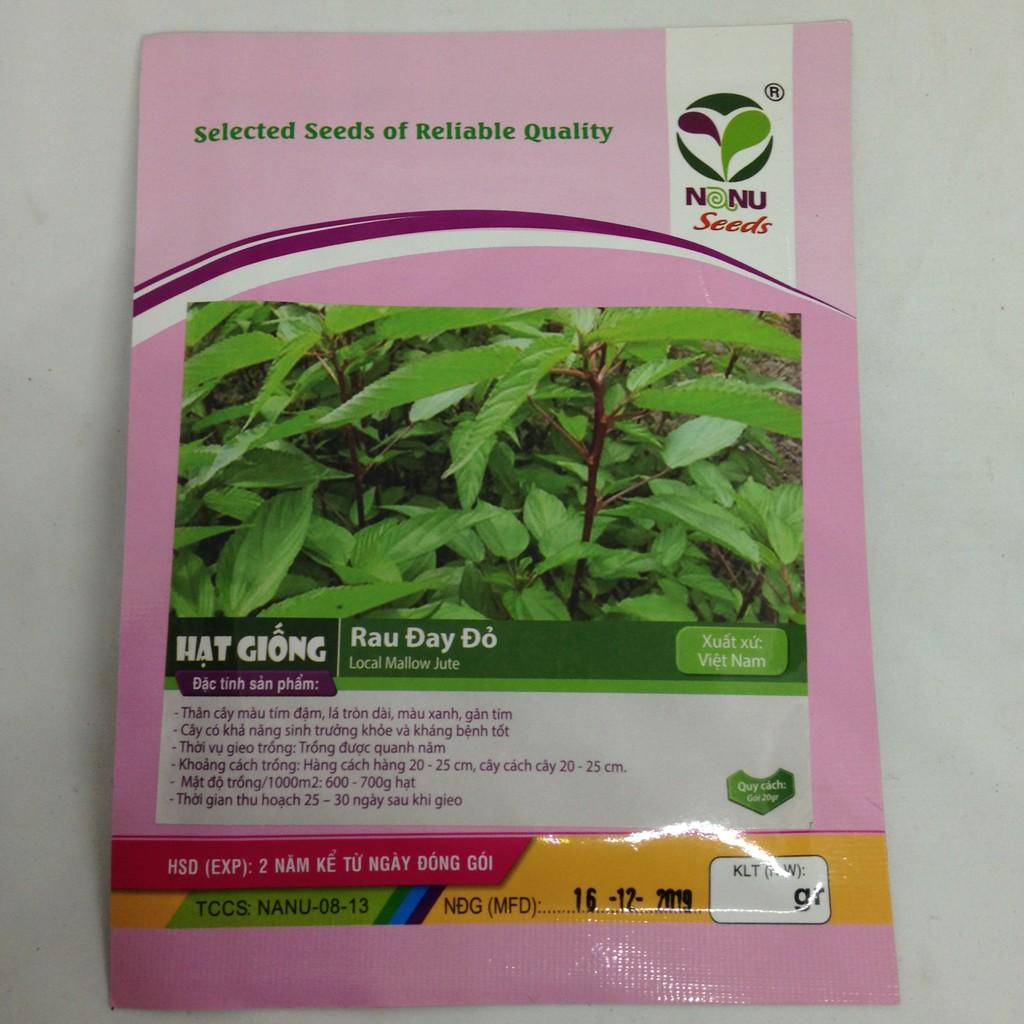 Gói 20g hạt giống rau đay đỏ
