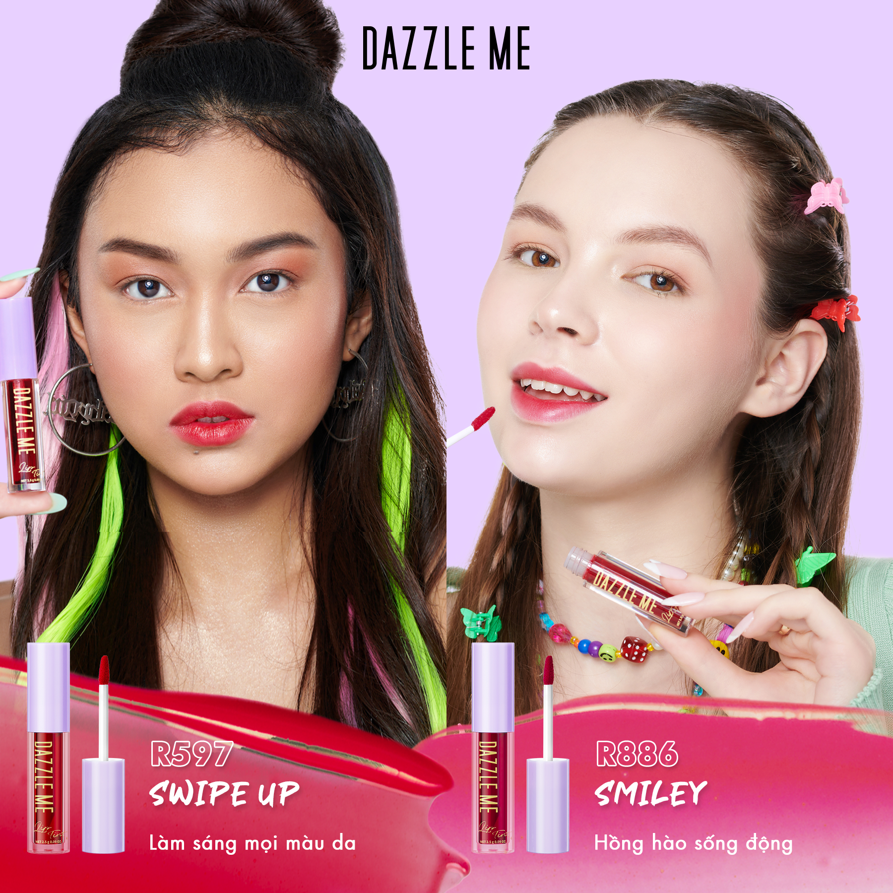 Son nước lâu trôi DAZZLE ME Ink-Licious Lip Tint