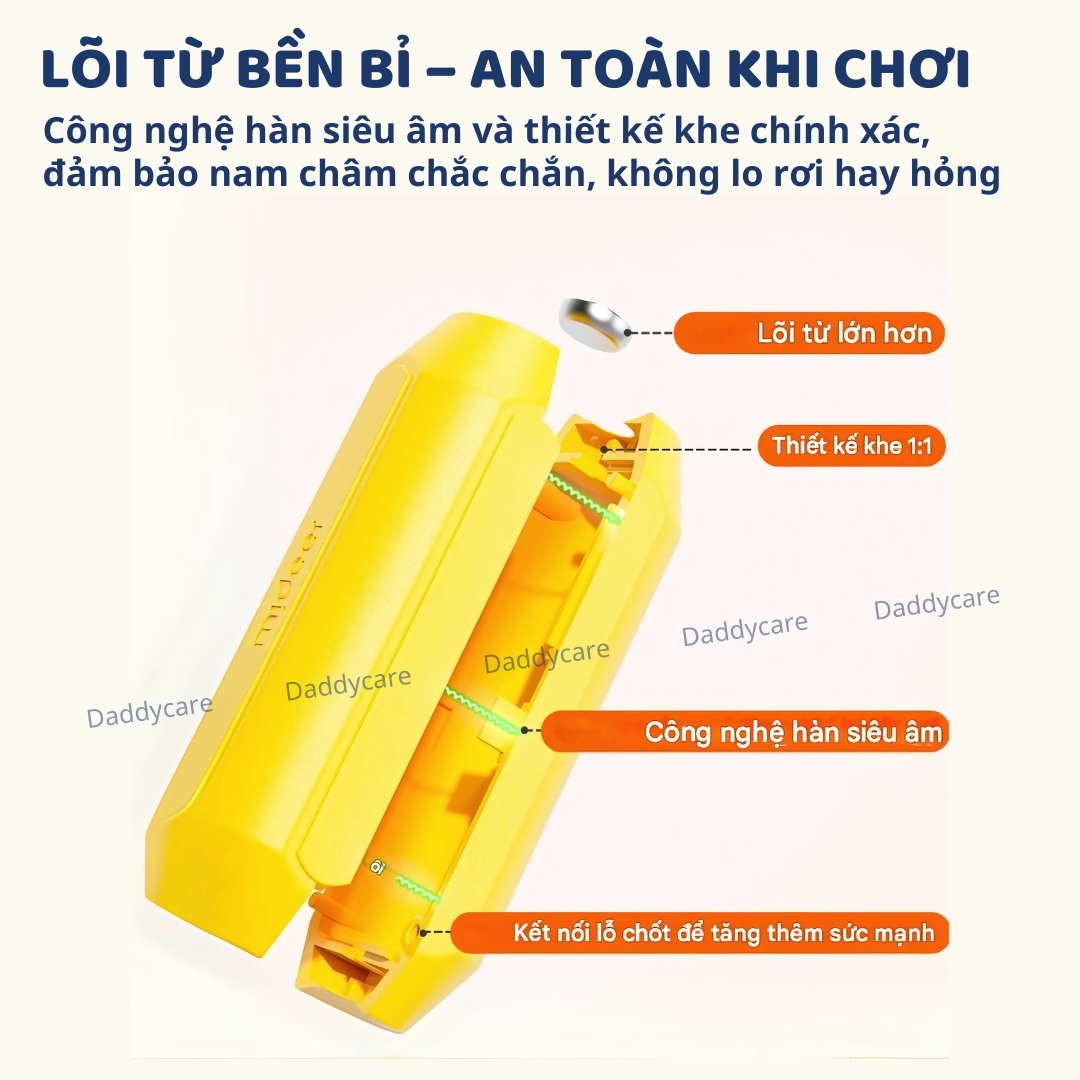 Đồ chơi lắp ráp nam châm Mideer Mideer Growth PLUS Magnetic Building Sticks