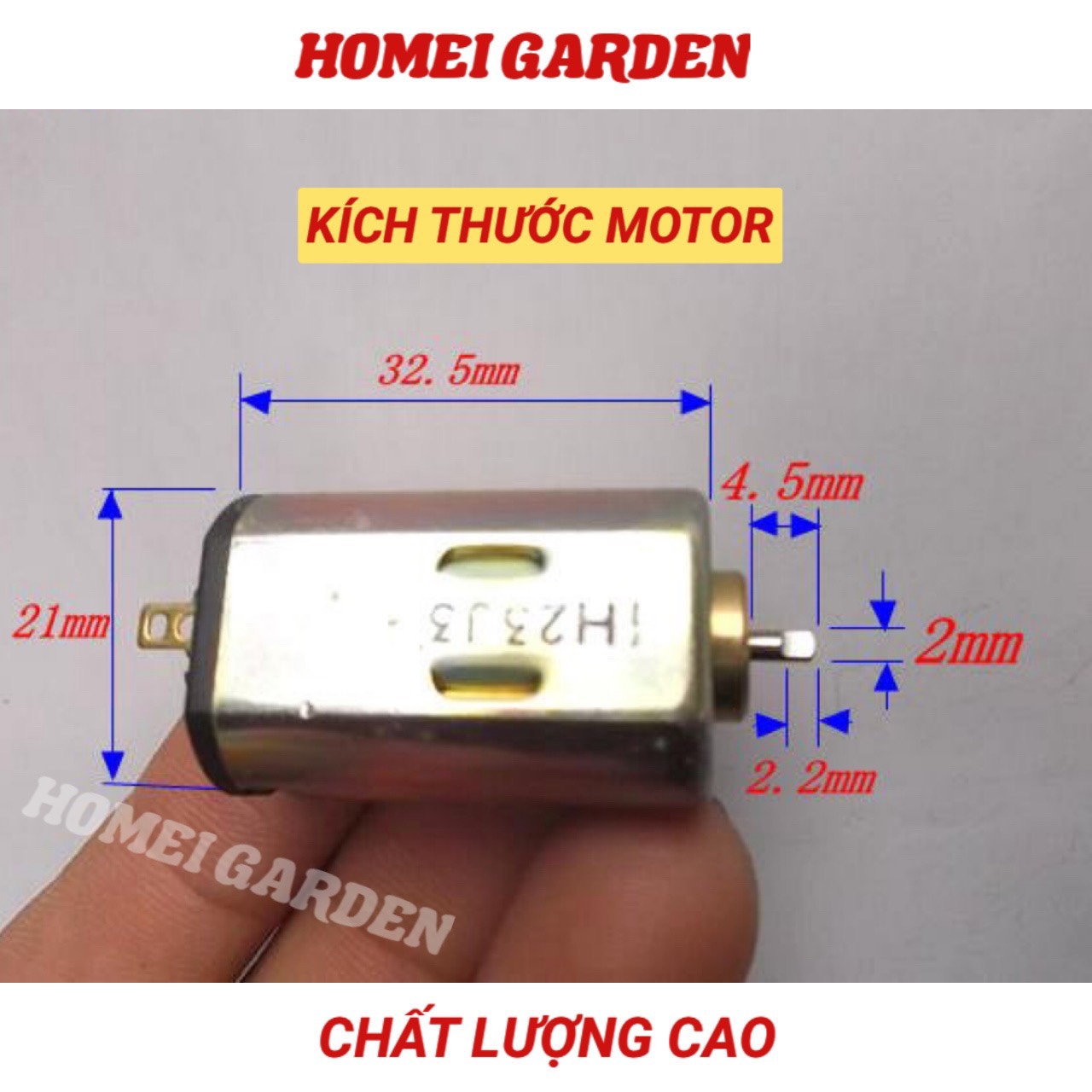 Motor DC 3V 4,5V tốc độ cao 12000 - 20000RPM chống nhiễu - HM0031