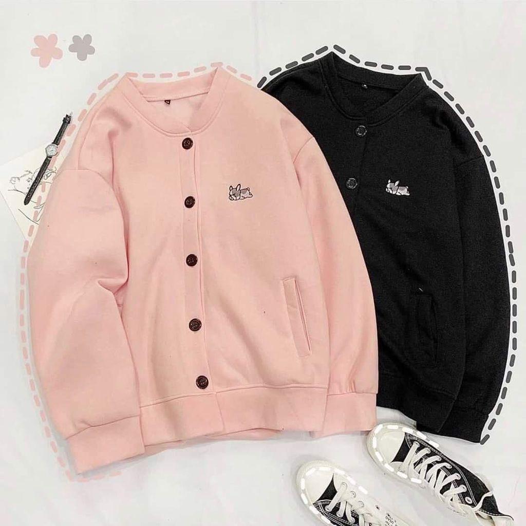 Áo khoác nam nữ áo bomber Cardigan PUPPY LAZY unisex form rộng freesize ST72 - babitrendy