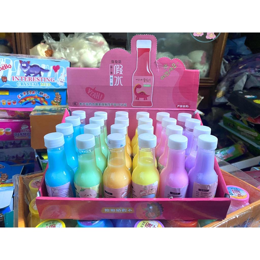 BEAR CAR MILKTEA (Basic Slime) Slime trà sữa trân châu, Đồ chơi chất nhờn ma quái dễ thương thơm mùi trà sữa